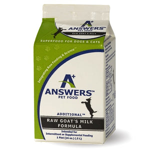 ANSWERS Frozen Raw Goat Milk