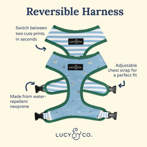 LUCY & CO Reversible Harness Set Sail