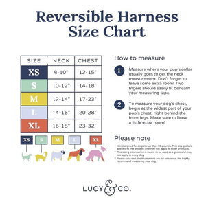 LUCY & CO Reversible Harness Set Sail