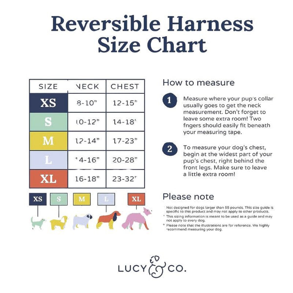 LUCY & CO Reversible Harness Set Sail