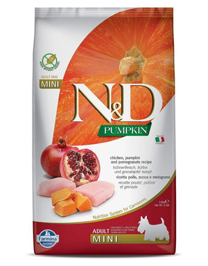 FARMINA N&D Grain-Free Chicken, Pumpkin & Pomegranate Adult Dry Dog Food