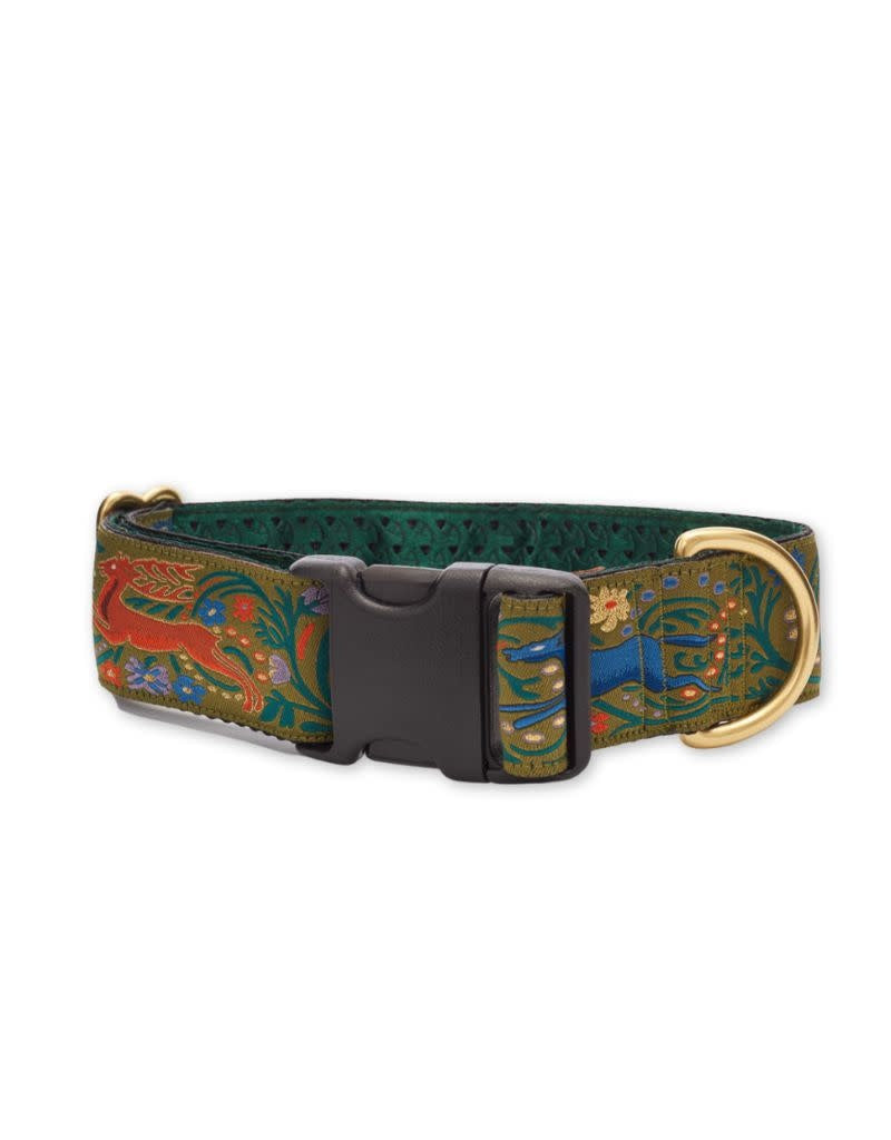 MACKENZIE Medieval Hunt Green Clip Collar 1.5in