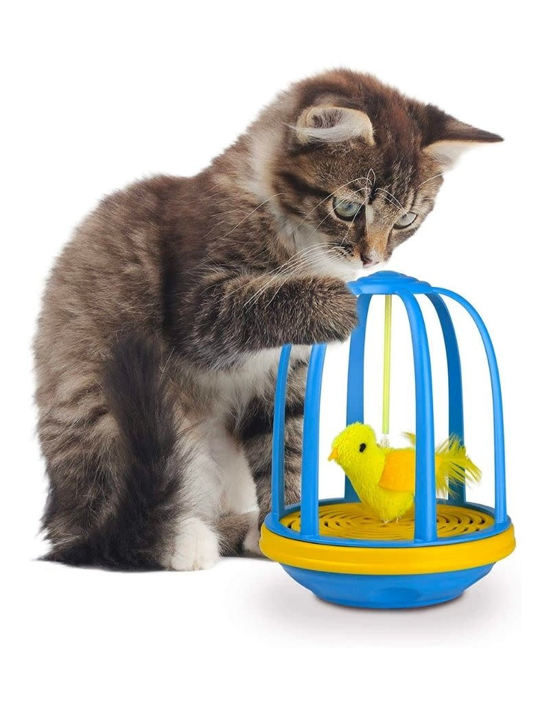 MAD CAT Bird in a Cage Cat Toy