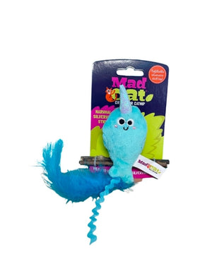 MAD CAT Refillable Narwhal on Silvervine Cat Toy