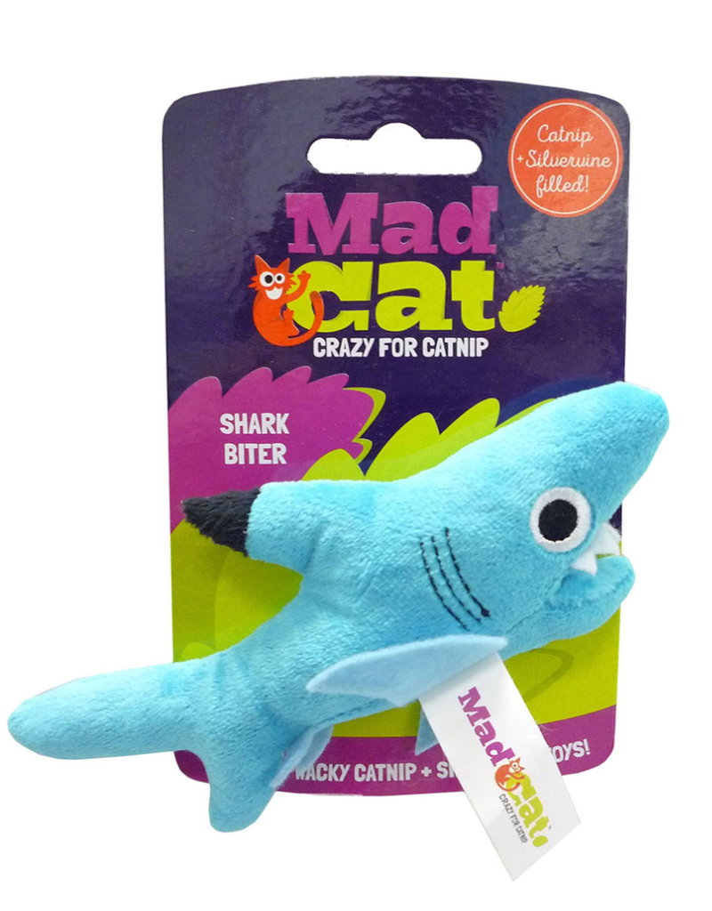 MAD CAT Shark Biter w/Catnip & Silvervine Cat Toy