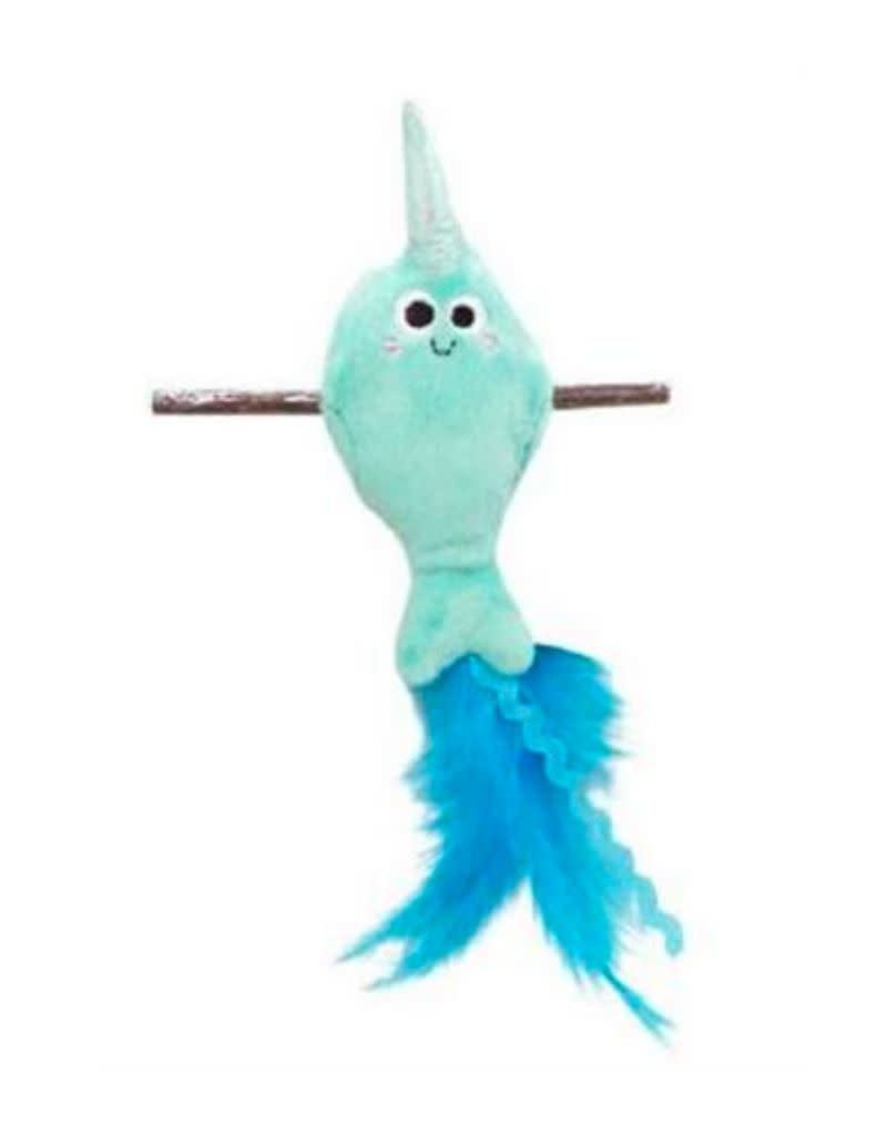 MAD CAT Refillable Narwhal on Silvervine Cat Toy
