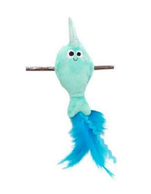 MAD CAT Refillable Narwhal on Silvervine Cat Toy