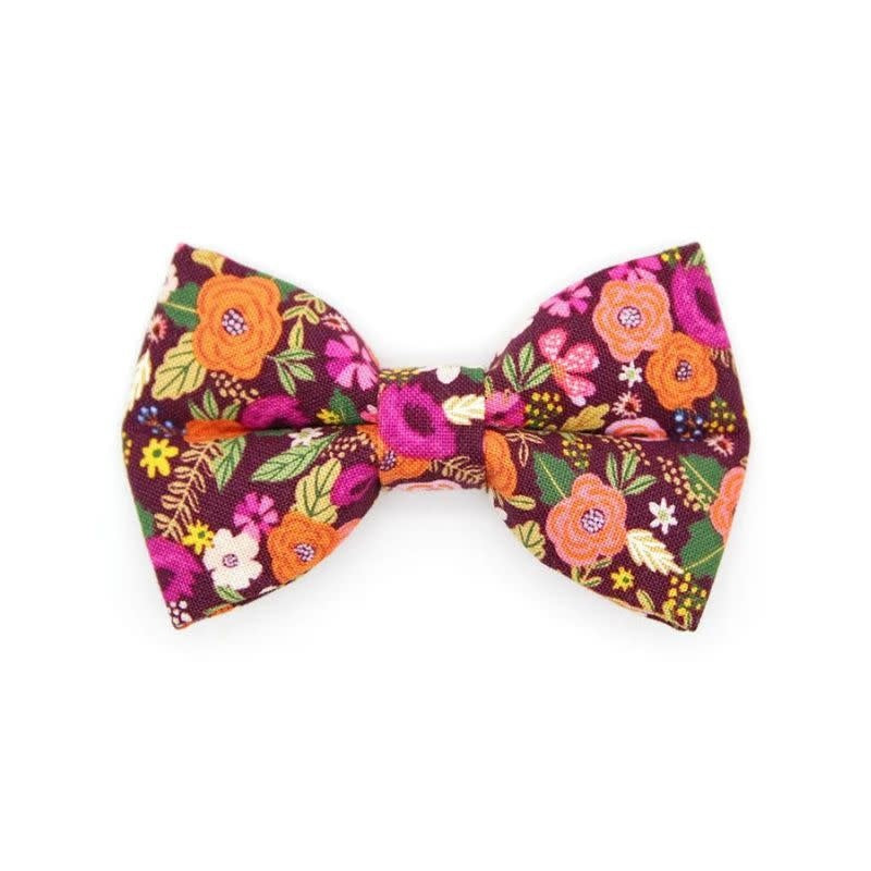 MADE BY CLEO Cat Bow Tie Harvest Wine