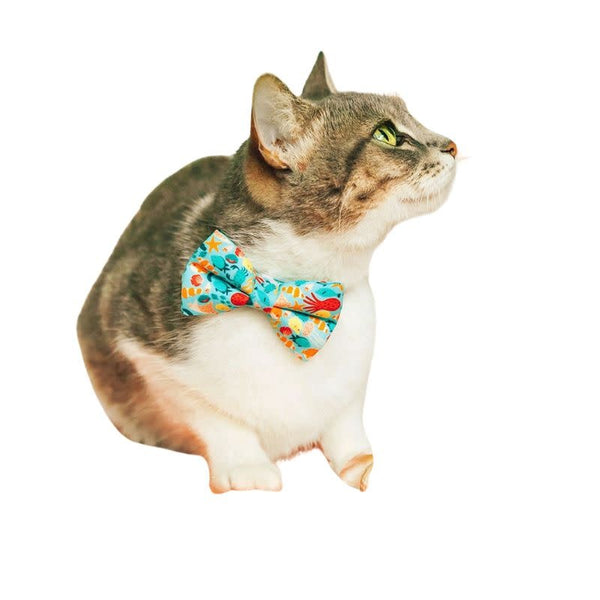 MADE BY CLEO Cat Bow Tie Ocean Life