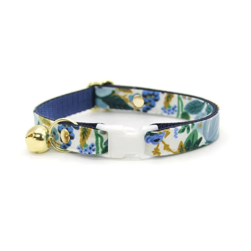 MADE BY CLEO Cat Collar Indigo Garden