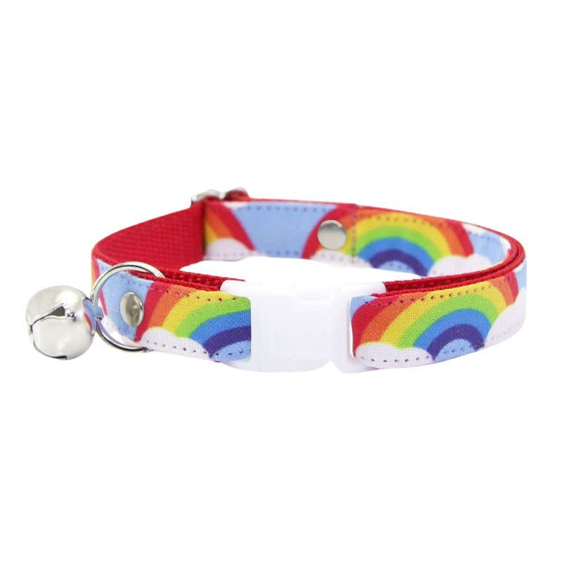 MADE BY CLEO Cat Collar Rainbow Magic 8-13"