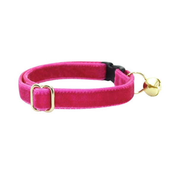 MADE BY CLEO Cat Collar Velvet Azaela