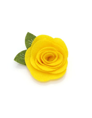 MADE BY CLEO Cat Flower Corsage Buttercup Yellow
