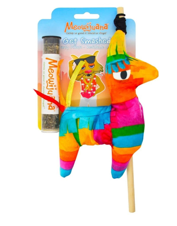 MEOWIJUANA Get Smashed Refillable Piñata Cat Toy