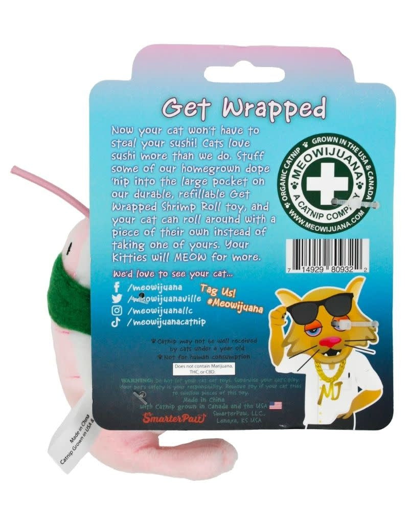 MEOWIJUANA Get Wrapped Refillable Sushi Cat Toy