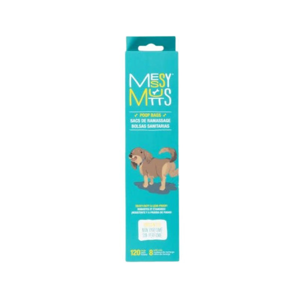 MESSY MUTTS Dog Biorecycle Poop Bag Teal