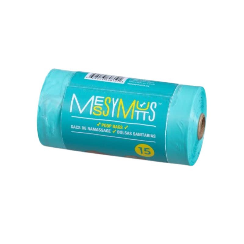 MESSY MUTTS Dog Biorecycle Poop Bag Teal