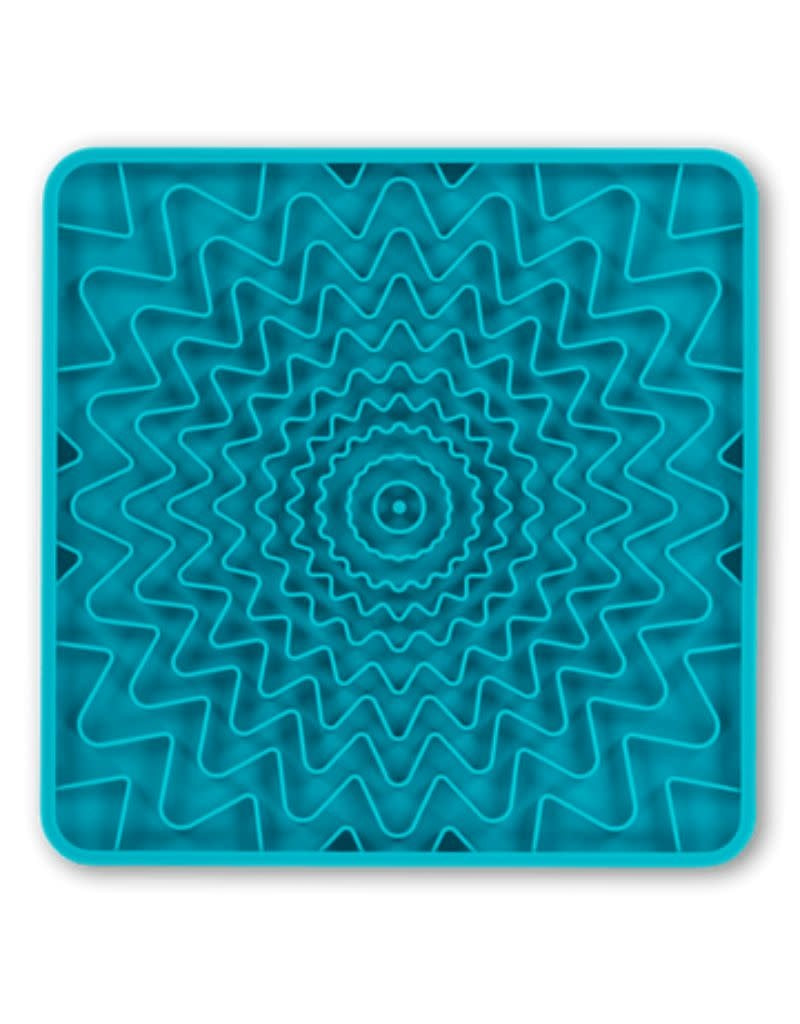 MESSY MUTTS Framed Interactive Lick Mat 10 X 10 Blue