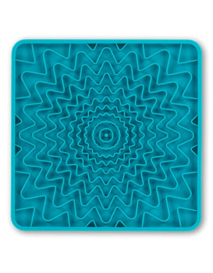 MESSY MUTTS Framed Interactive Lick Mat 10 X 10 Blue