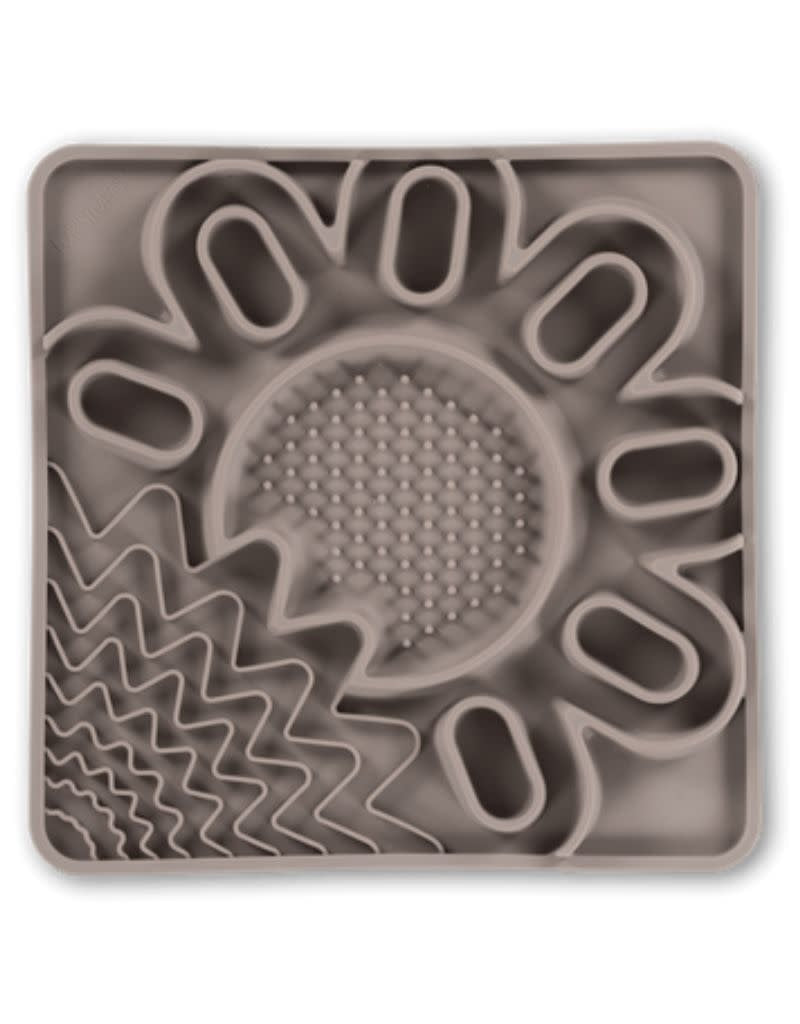 MESSY MUTTS Interactive Multi Surface Lick Mat 10 X 10 Grey