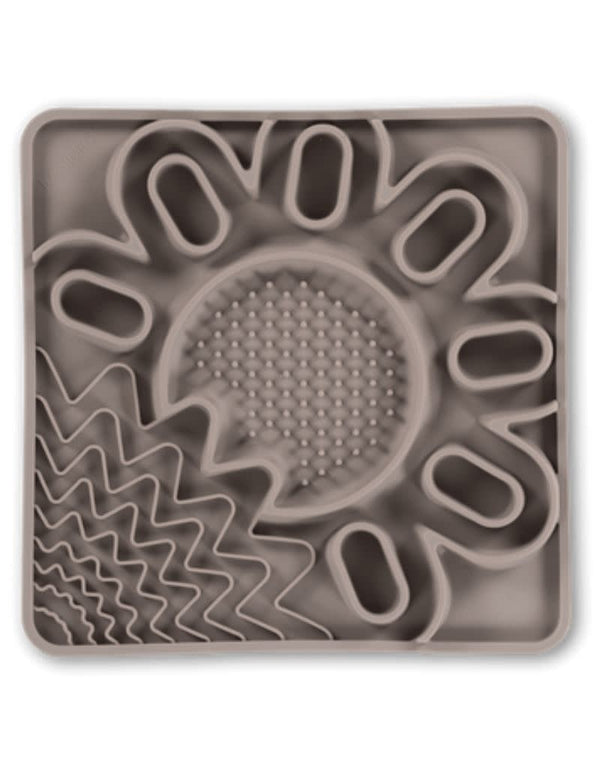 MESSY MUTTS Interactive Multi Surface Lick Mat 10 X 10 Grey