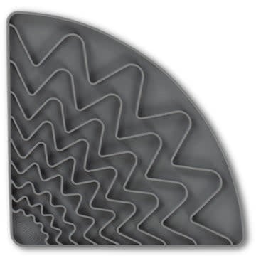 MESSY MUTTS Lick Mat Triangle Grey