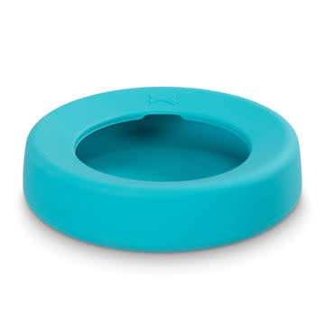 MESSY MUTTS Silicone Non-Spill Bowl Blue