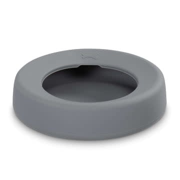 MESSY MUTTS Silicone Non-Spill Bowl Gray