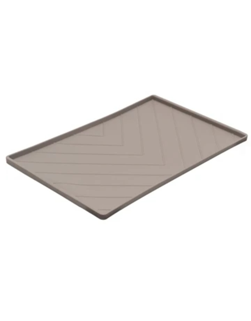 MESSY MUTTS Silicone Food Mat Gray