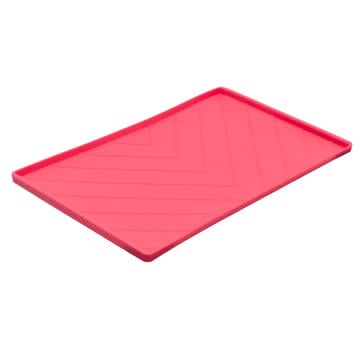 MESSY MUTTS Silicone Food Mat Red