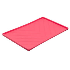 MESSY MUTTS Silicone Food Mat Red