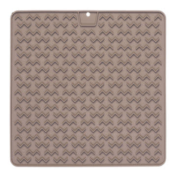 MESSY MUTTS Silicone Lick Mat Warm Grey Large