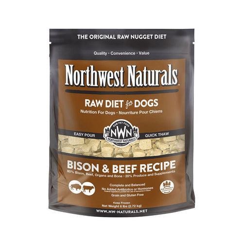 NORTHWEST NATURALS Frozen Raw Bison & Beef Dog Food