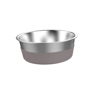 MESSY MUTTS Stainless Steel Heavy Gauge Bowl with Non-Slip Removable Silicone Base