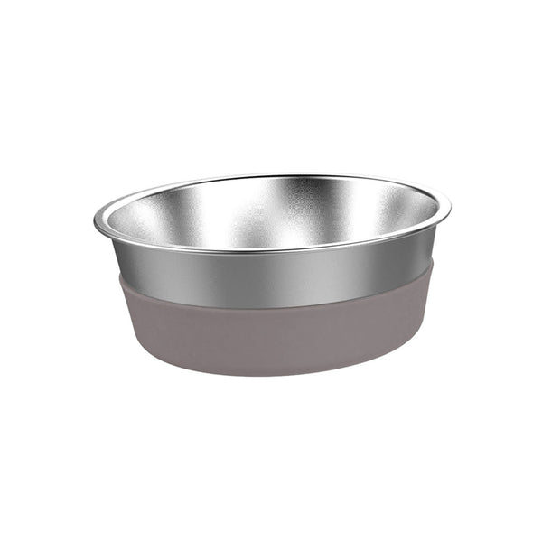 MESSY MUTTS Stainless Steel Heavy Gauge Bowl with Non-Slip Removable Silicone Base
