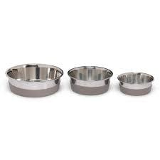 MESSY MUTTS Stainless Steel Heavy Gauge Bowl with Non-Slip Removable Silicone Base