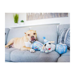 MULTIPET Lamb Chop with Birthday Hat Toy 10.5"