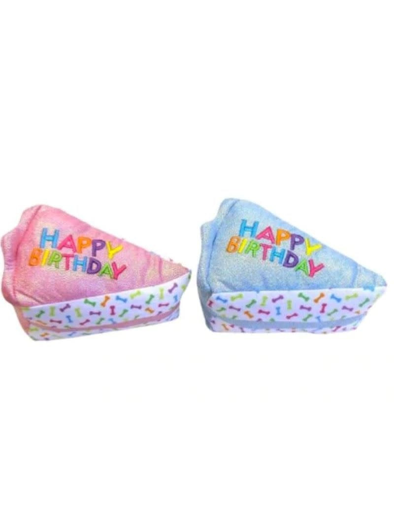 MULTIPET Birthday Cake Dog Toy 6in