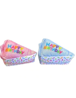 MULTIPET Birthday Cake Dog Toy 6in