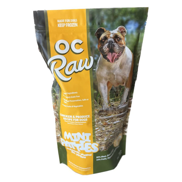 OC RAW Frozen Dog Chicken & Produce Recipe