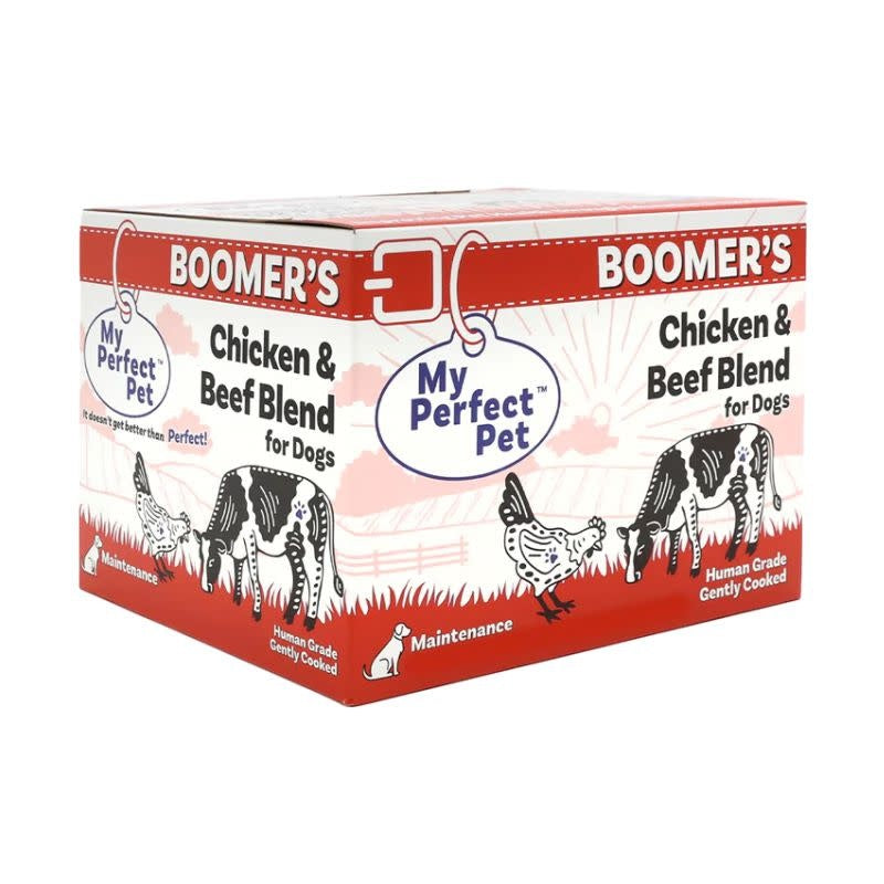 MY PERFECT PET Gently Cooked Dog Food Boomer's Chicken and Beef
