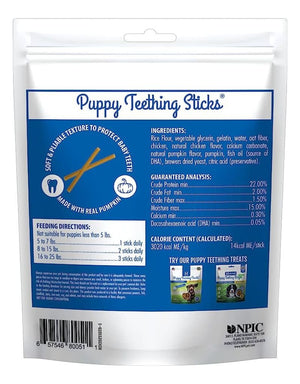 N-BONE Puppy Teething Sticks Pumpkin 17 CT