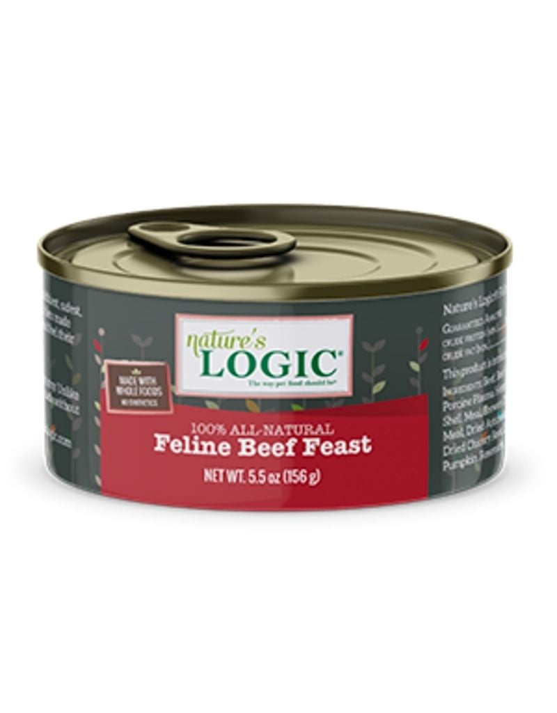 NATURE'S LOGIC Beef Canned Cat Food 5.5oz CASE/24