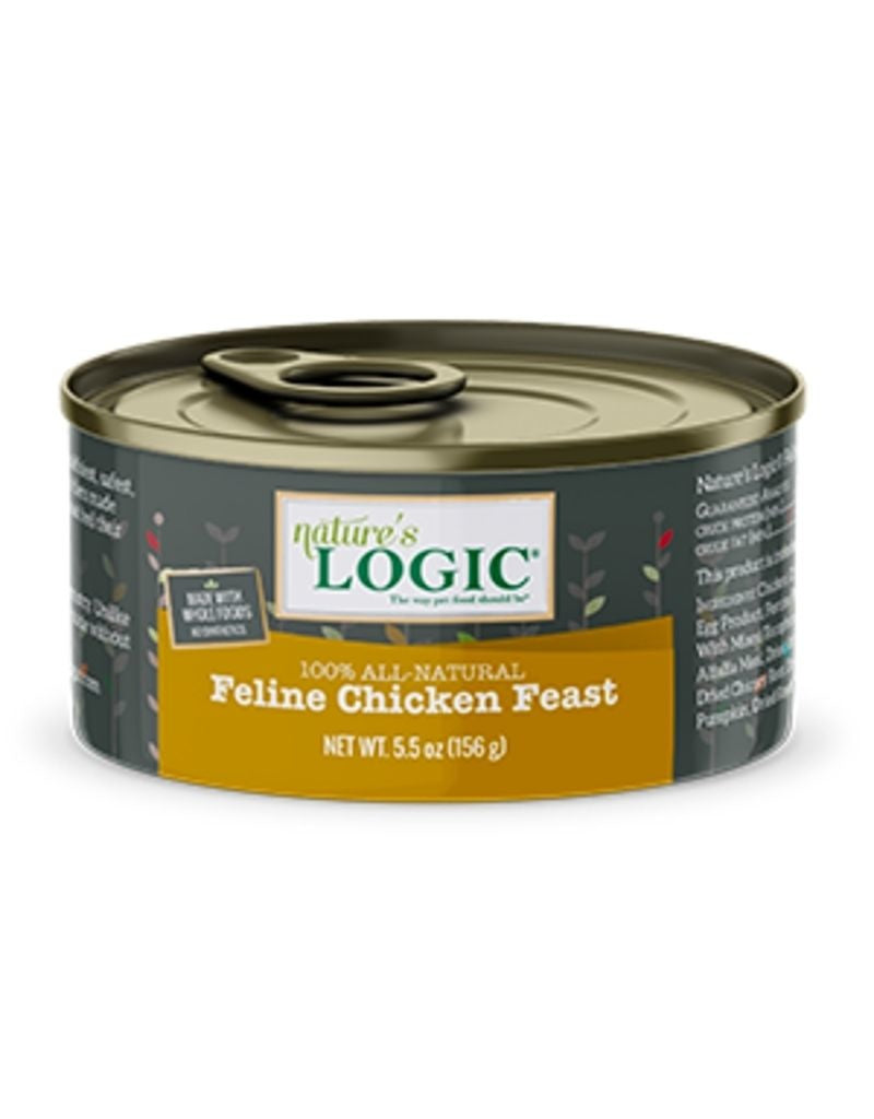NATURE'S LOGIC Chicken Canned Cat Food 5.5oz CASE/24