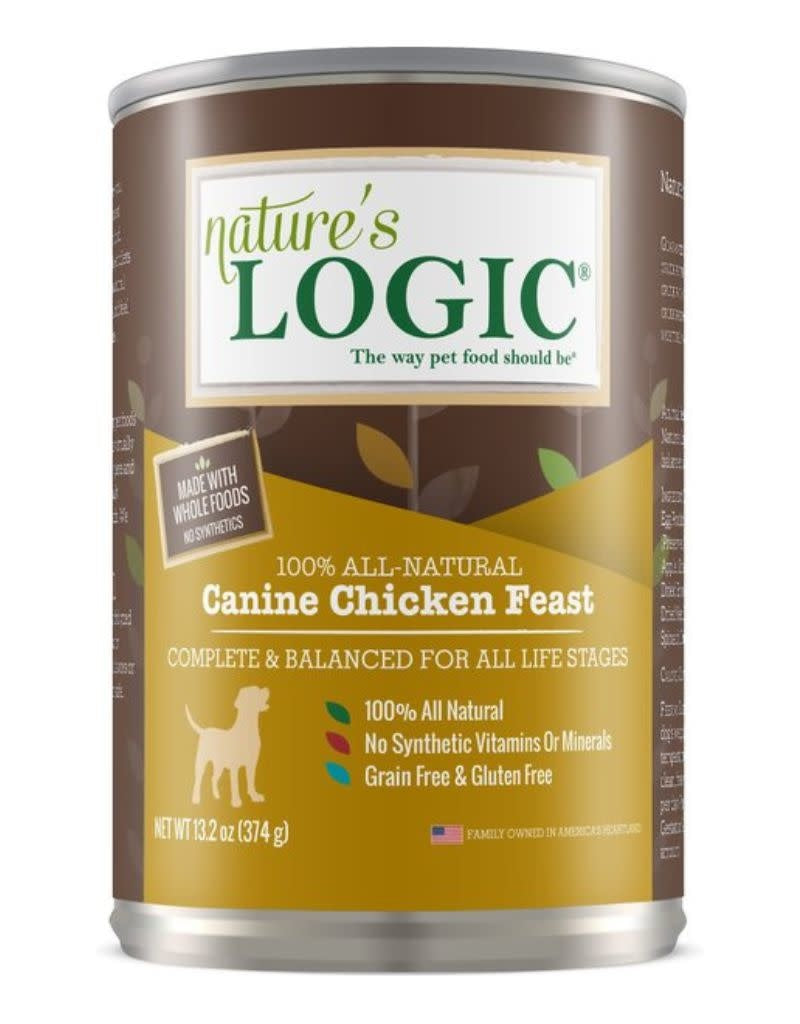 NATURE'S LOGIC Chicken Canned Dog Food CASE 12/13.2oz