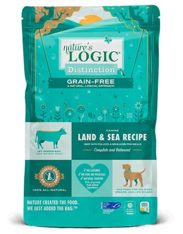NATURE'S LOGIC Distinction Grain-Free Land and Sea Recipe  Dry Dog Food
