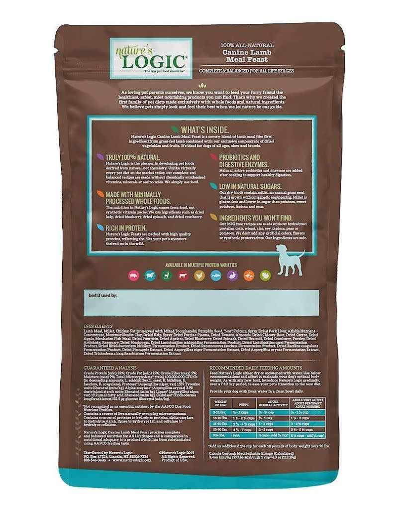 NATURE'S LOGIC Dry Dog Food Lamb