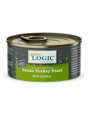 NATURE'S LOGIC Turkey Canned Cat Food 5.5oz CASE/24
