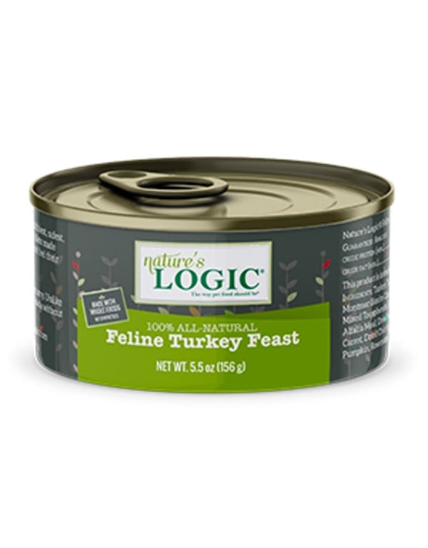 NATURE'S LOGIC Turkey Canned Cat Food 5.5oz CASE/24