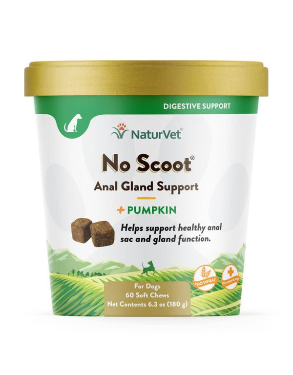 NATURVET Dog No Scoot Pumpkin Chew 60CT